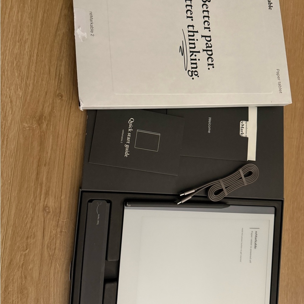 Gray eBook Reader Tablet with Accessories